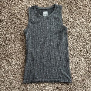 Athleta Charcoal Ribbed Tank